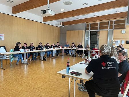 Gruppenteilnehmer Jugendrotkreuz