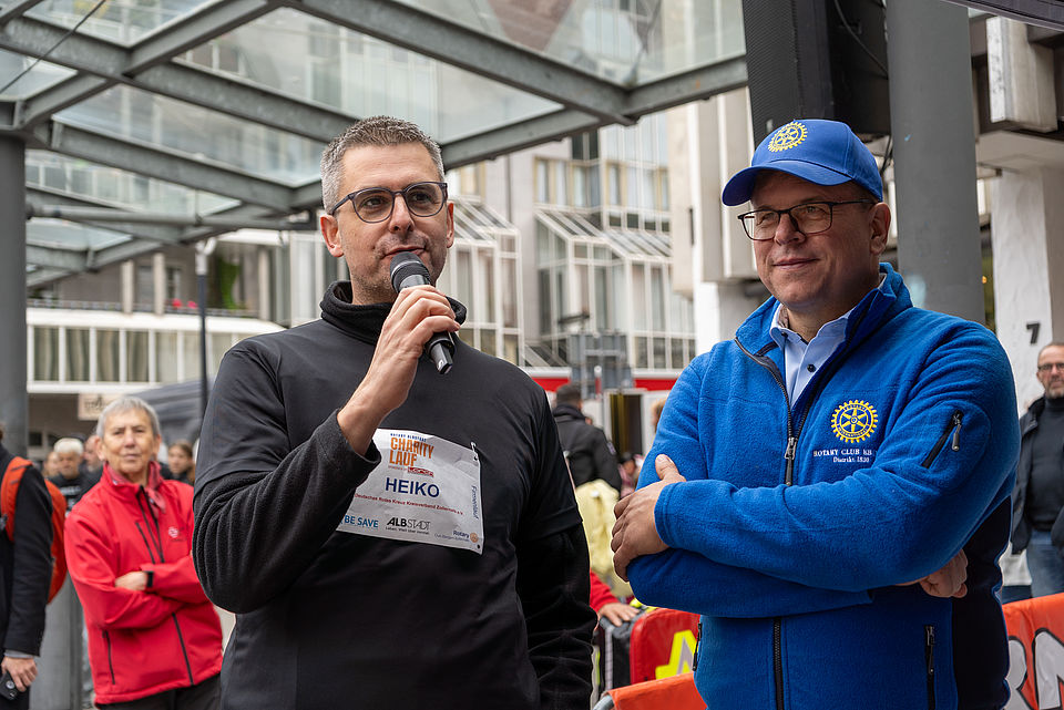 DRK Vorsitzender bedankt sich