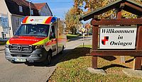 Rettungswagen in Owingen