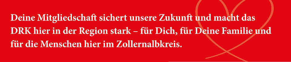 Werbung für Mitgliedschaft beim DRK