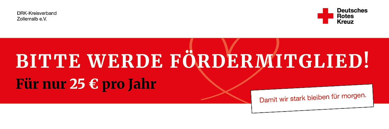 Bitte werde Fördermitglied