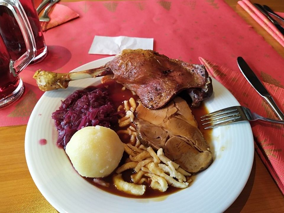 Tellergericht Gänsekeule